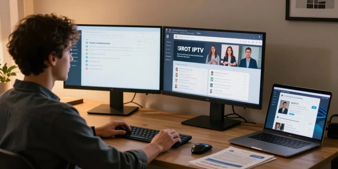 IPTV Reseller UK - Trusted provider managing customer lines with professional support in a local business setting.