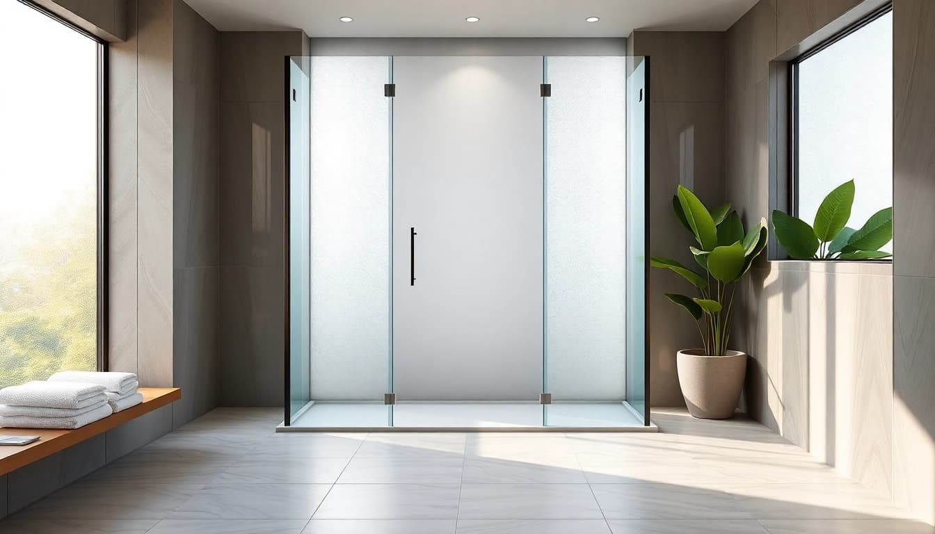Transform your bathroom with stylish shower screens for walk in showers in a luxurious setting.