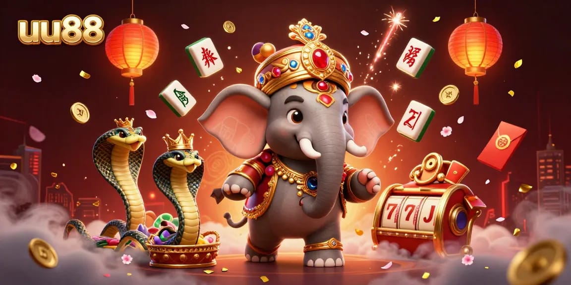 uu88 spins the jackpot with a vibrant 3D casino scene full of treasures and excitement