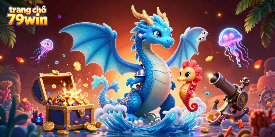 Explore the excitement of trang chủ 79win with a lively underwater casino adventure featuring vibrant ocean creatures.