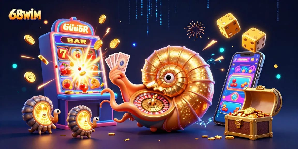 Experience thrilling gameplay at 68WIM with dynamic casino visuals and a vibrant atmosphere.