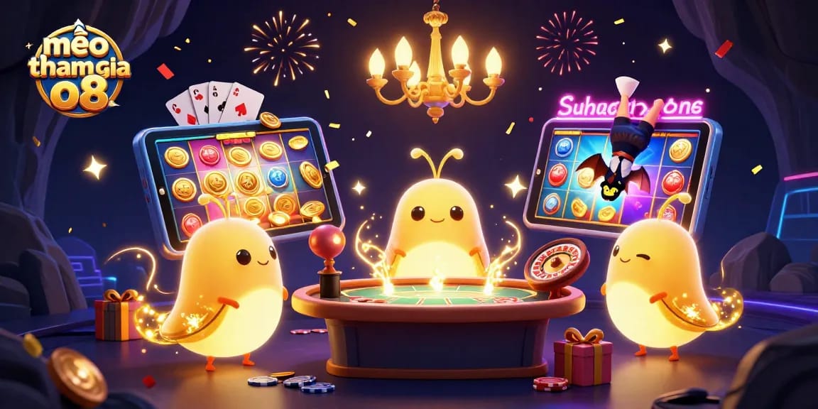 Experience the excitement with mẹo tham gia o8 in a vibrant casino scene full of engaging elements.