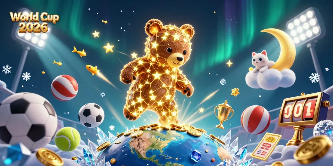 Experience the thrill of World Cup 2026 with dynamic sports action and betting elements in an engaging visual.