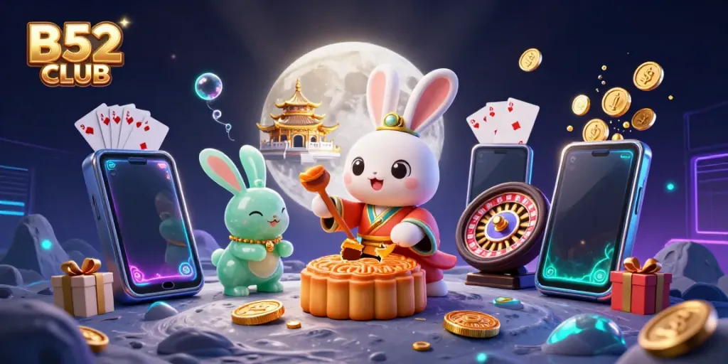 Experience thrilling gaming action at B52 CLUB with vibrant slot games and captivating elements.