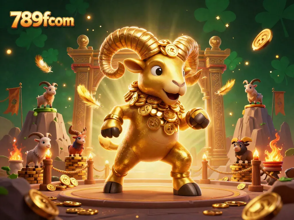 Experience thrilling action with the golden ram at 789fcom's vibrant casino scene.