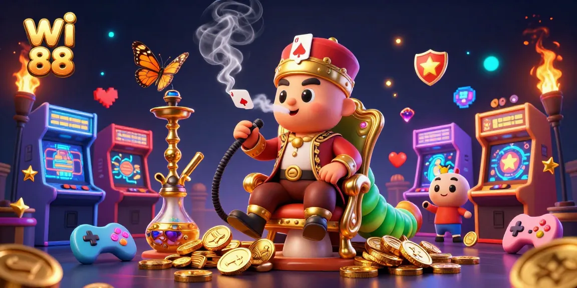 Experience the ultimate thrill with wi 88's vibrant casino scene featuring dynamic game elements and colorful characters.