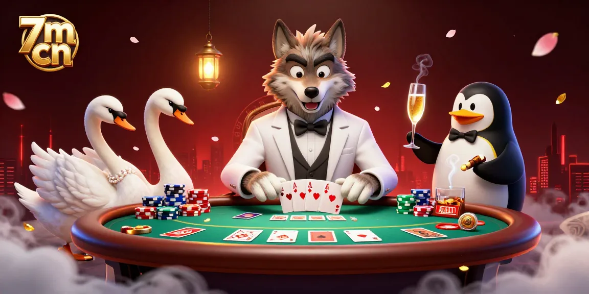 Experience thrilling moments with 7m cn at a baccarat table featuring dynamic character interactions.