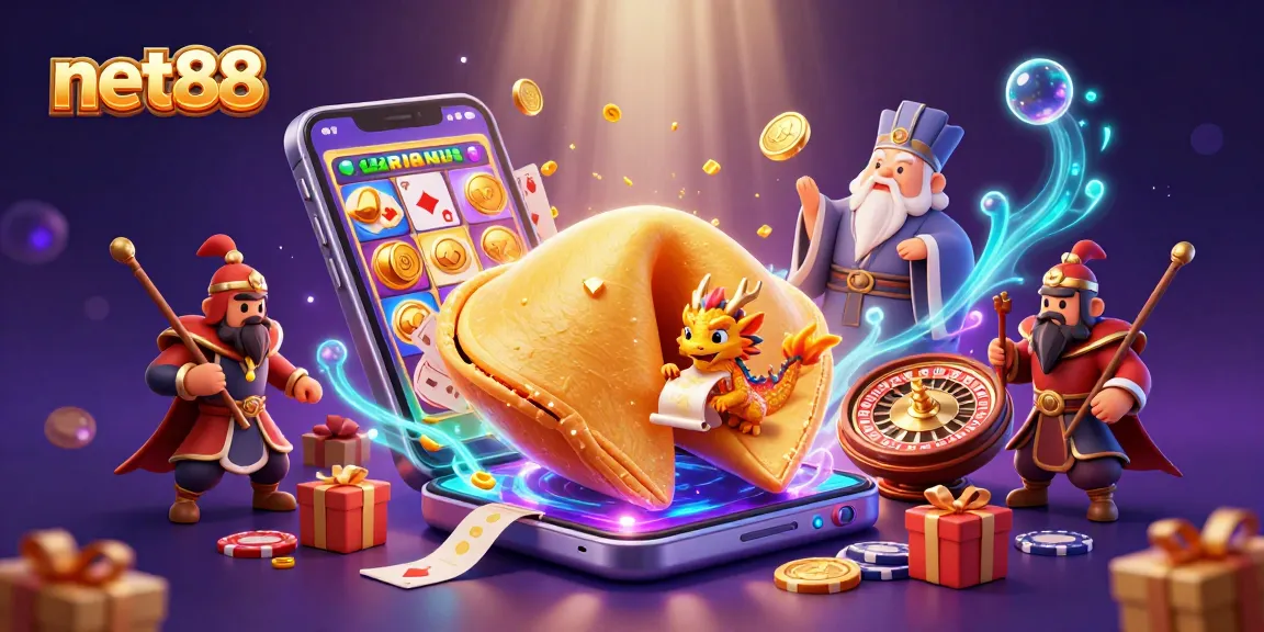 Experience the excitement of net88 with a vibrant 3D casino scene featuring dynamic characters and thrilling game elements.
