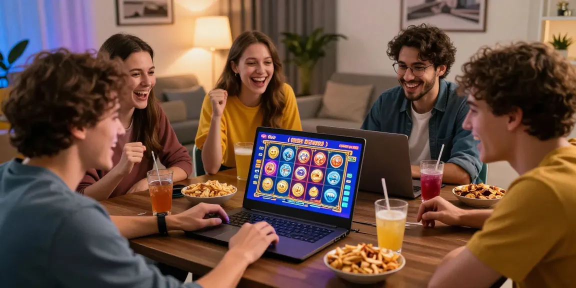 Group enjoying online gaming at credit card casinos in a cozy living room, showcasing interactive gameplay.