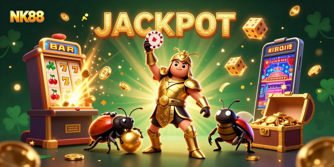 Engage in thrilling jackpots on NK88 with dynamic characters and vibrant casino elements.
