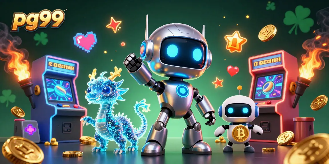 Play and win at PG99 with an engaging 3D casino-themed illustration featuring advanced gaming dynamics.
