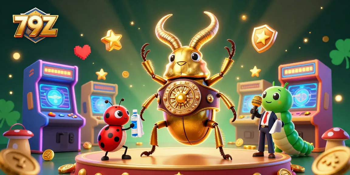 Experience exciting gameplay at 79Z with our vibrant 3D cartoon gaming illustration.
