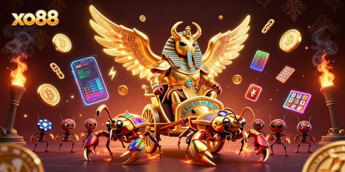 Enjoy immersive gaming with xo88's vibrant 3D illustration showcasing exhilarating slot experiences