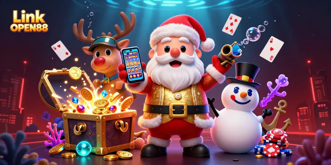Experience thrilling games at Link OPEN88, featuring vibrant characters and dynamic elements from the casino world.