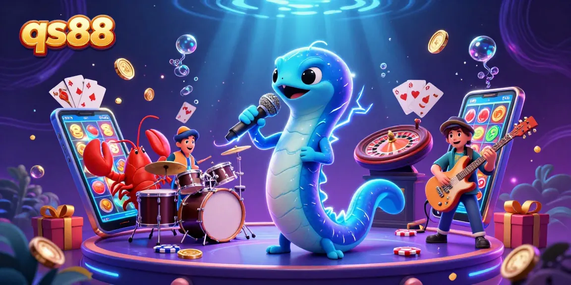 Experience thrilling gaming adventures at qs88 with an electric eel DJ and aquatic musicians in an underwater casino.