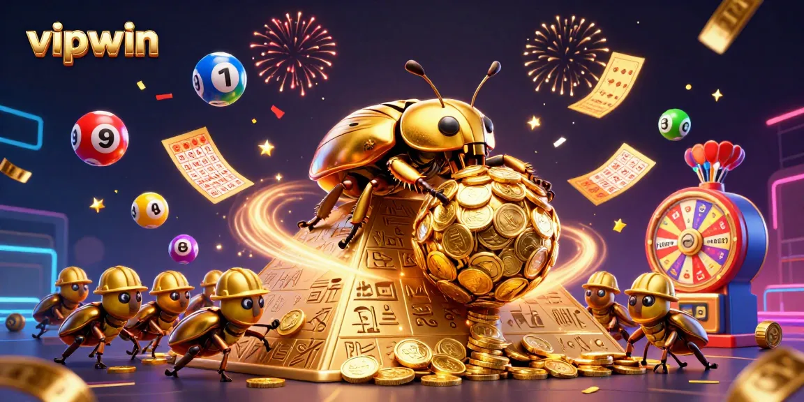 Experience thrilling gameplay at vipwin with vibrant casino elements and dynamic golden coins raining down.