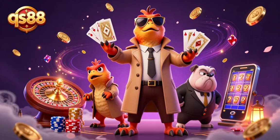 Experience the excitement at qs88 with three raptors humorously attempting to access a VIP casino lounge.