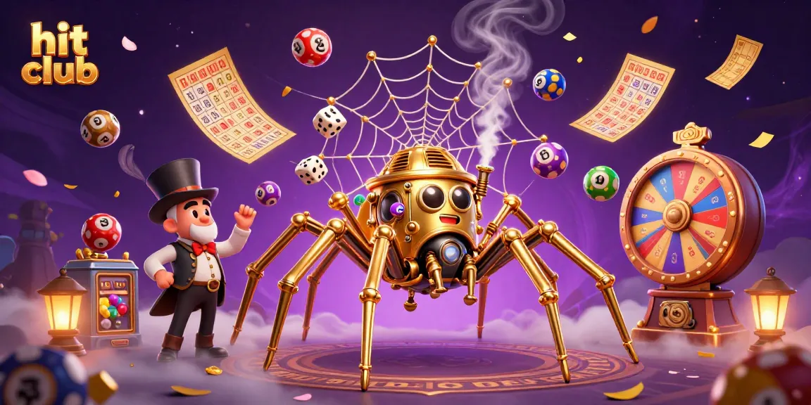 Engage with hit club's thrilling lottery experience amidst vibrant 3D cartoon characters.