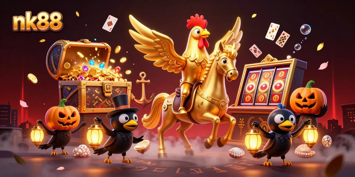 Join the excitement at nk88 with a thrilling gaming experience full of vibrant 3D characters and casino elements.