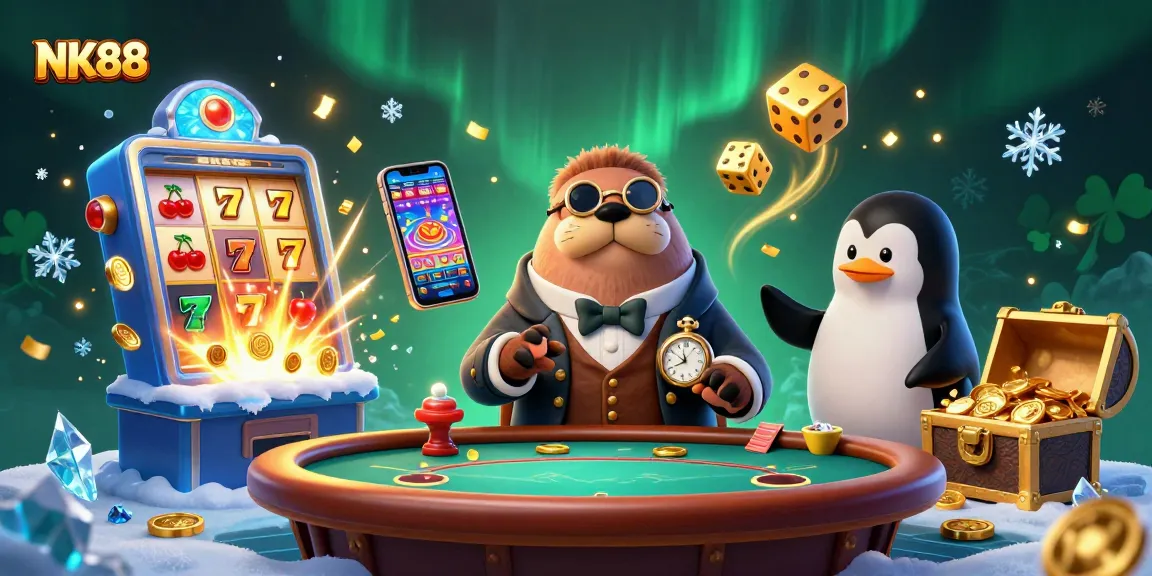 Experience the thrill of gaming at NK88 with vibrant characters and rewarding jackpots.